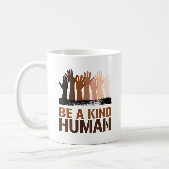Be a kind human coffee mug (Left)