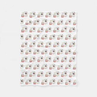 Be a kind human cute Critter Pattern Fleece Blanket