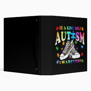Be A Kind Sole Autism Awareness Puzzle Shoes Be Ki Binder