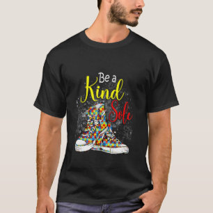 Be A Kind Sole Autism Awareness Puzzle Shoes T-Shirt