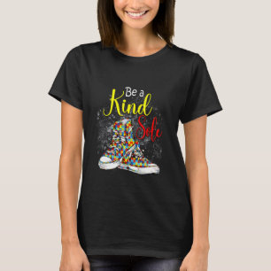 Be A Kind Sole Autism Awareness Puzzle Shoes T-Shirt
