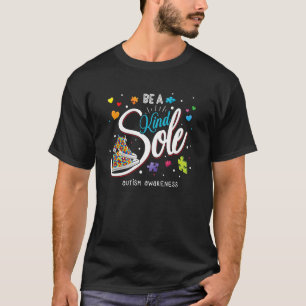 Be A Kind Sole Autism Awareness Rainbow Trendy Puz T-Shirt