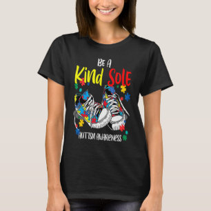 Be A Kind Sole Autism Awareness Rainbow Trendy Puz T-Shirt