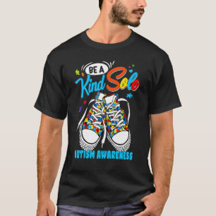 Be A Kind Sole Autism Awareness Rainbow Trendy Puz T-Shirt