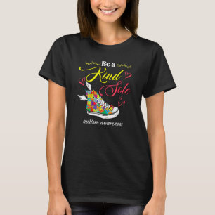 Be A Kind Sole Autism Awareness, Shoes Puzzle Piec T-Shirt