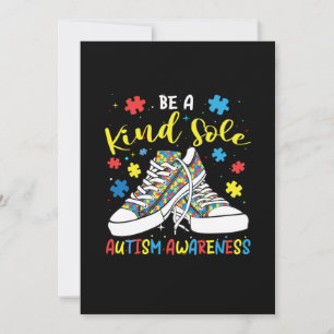 Be A Kind Sole Autism Awareness Trendy Puzzle Shoe Save The Date