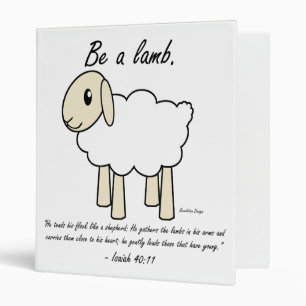 "Be a Lamb" Binder