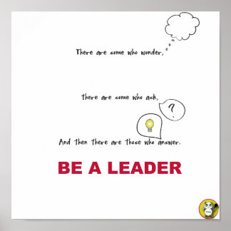 Be A LEADER Poster