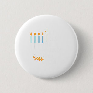 Be A Light Happy Hanukkah Menorah Jewish Gift _4 2 Inch Round Button