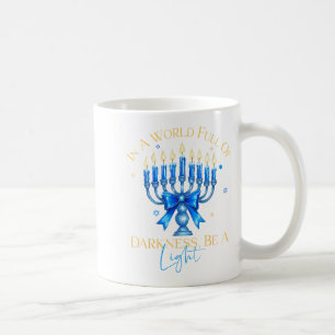 Be A Light Happy Hanukkah Menorah Jewish Gift _5 Coffee Mug