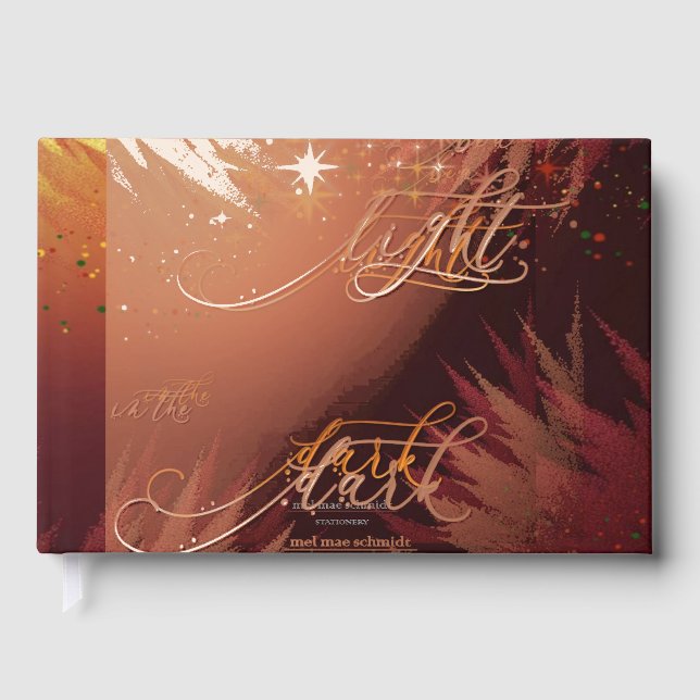 Be A Light Mel Mae Schmidt Stationery Guest Book (Front)