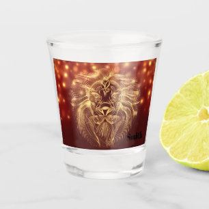 BE A LION BE A KING OF STRENGTH SHOT GLASS