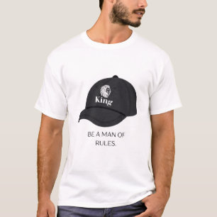 Be A Man Of Rules King Lion Cap Graphic T-Shirt