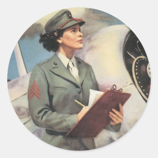 Be a Marine - Free a Marine to Fight Classic Round Sticker (Front)