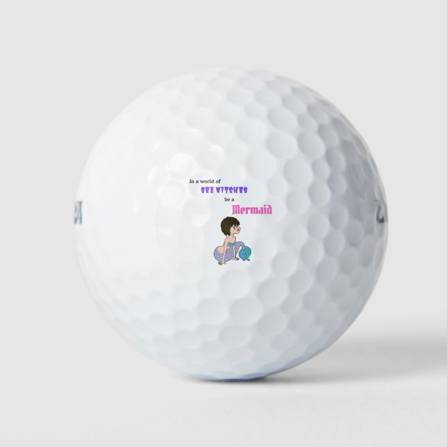 Be a Mermaid Golf Balls (Front)