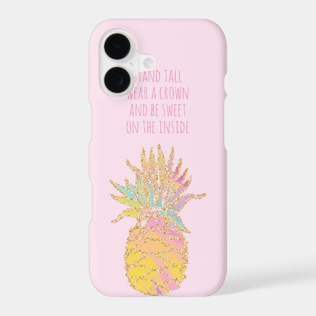 Be a Pineapple Cute Rainbow & Gold Pineapple (Back)