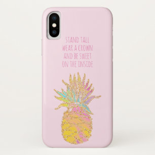 Be a Pineapple Cute Rainbow & Gold Pineapple Case-Mate iPhone Case