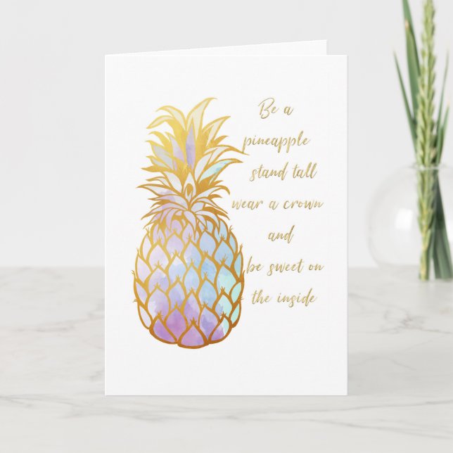 Be a Pineapple greeting card (Front)
