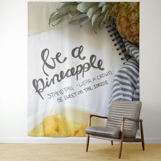 Be a Pineapple Tapestry (In Situ)