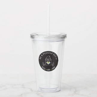 Be A Puzzle Elf — Water Bottle /Tumbler Acrylic Tumbler