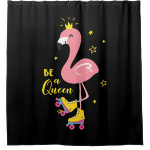 Be A Queen Pink Flamingo Skate Roller Women Girls