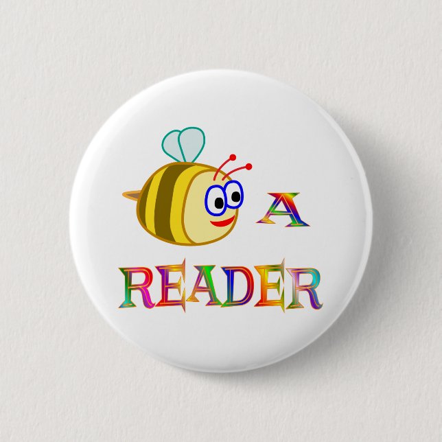 Be a Reader 2 Inch Round Button (Front)