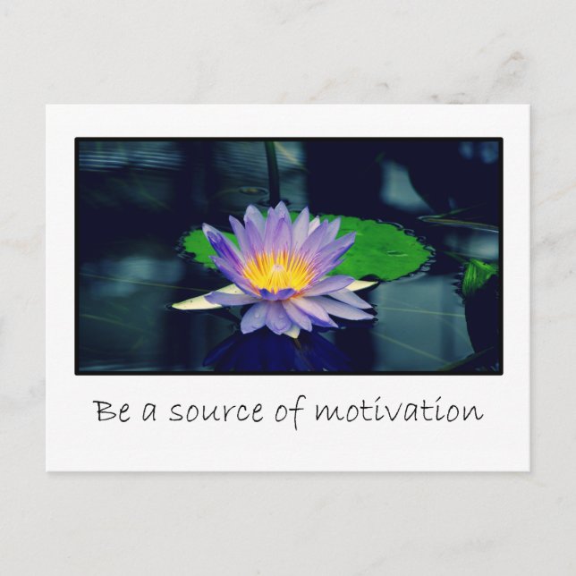 Be a source of motivation postcard (Front)