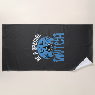 Be A Special Witch Halloween Design_1 Beach Towel