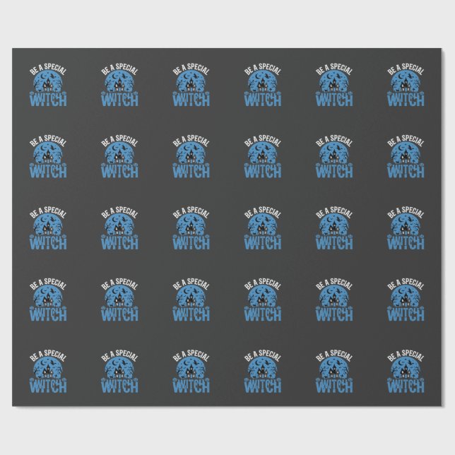 Be A Special Witch Halloween Design_1 Wrapping Paper (Flat)