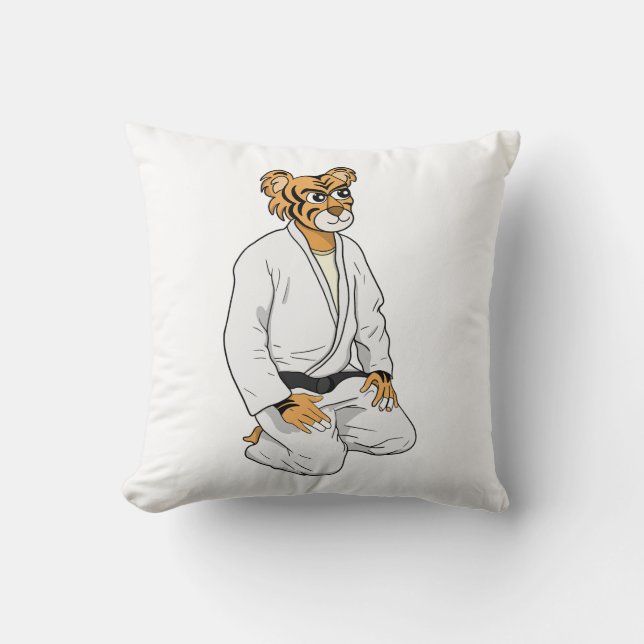 Be a Tiger Throw Pillow (Front)