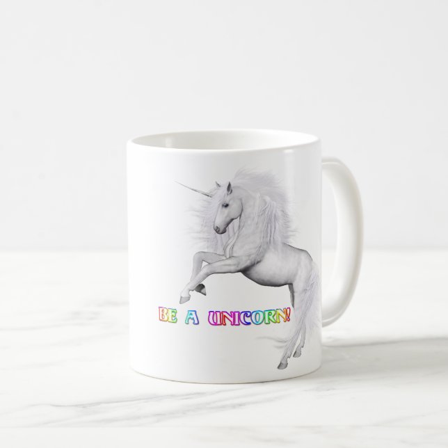Be A Unicorn Coffee Mug (Front Right)