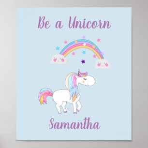 Be a Unicorn Poster
