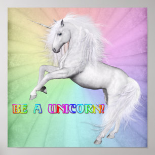 Be A Unicorn Poster