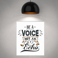 Be A Voice Inspirational Word Art
