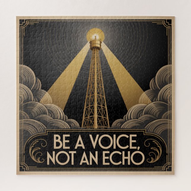 Be A Voice, Not An Echo Jigsaw Puzzle (Vertical)