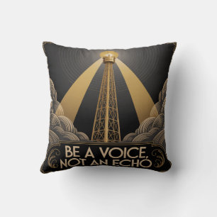 Be A Voice, Not An Echo Throw Pillow