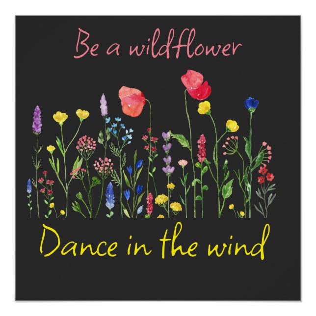 BE A WILDFLOWER BOHO   POSTER (Front)