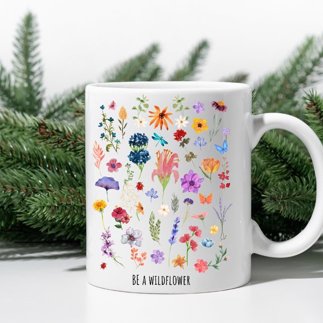 Be a Wildflower – Floral Inspirational Mug (Creator Uploaded)