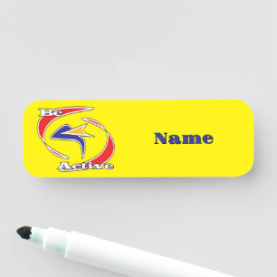 Be Active  Name Tag