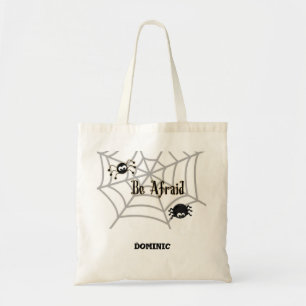 Be Afraid with Not So Scary Spiders Personalized Tote Bag