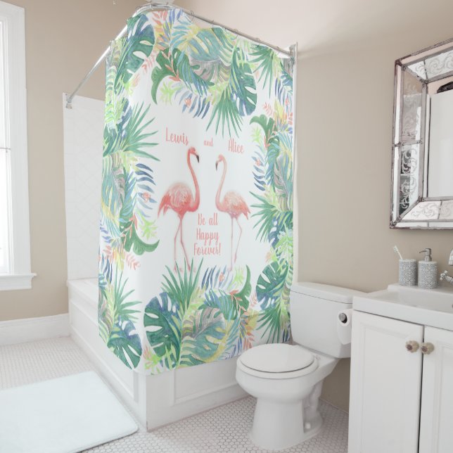 Be all Happy Forever! Fairy Tale Two Pink Flamingo (In Situ)