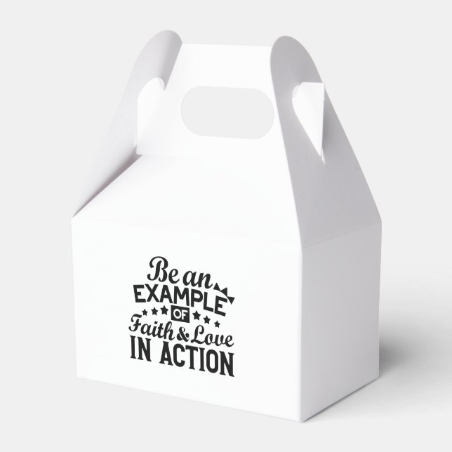 Be an Example of Faith and Love in Action Favor Box (Front Side)