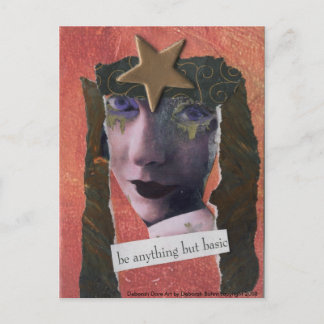 BE ANYTHING BUT BASIC Postcard