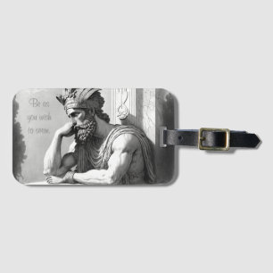 Be as you wish to seem luggage tag