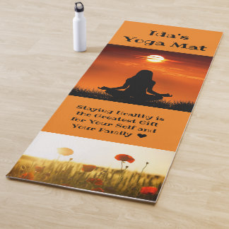 Be at Peace Custom Name and Photo Yoga Mat
