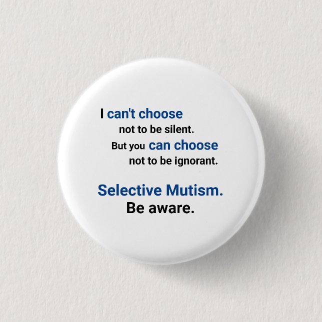 Be Aware Ignorant Button (Front)