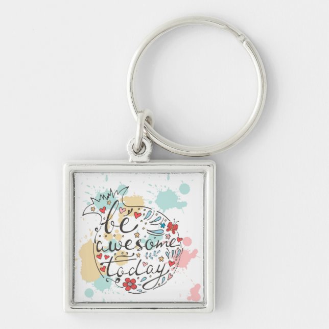 Be Awesome Today Keychain (Front)