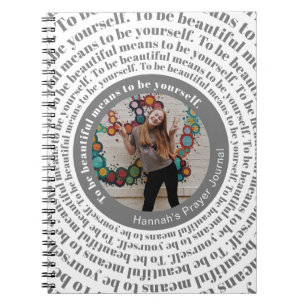 Be beautiful Custom Photo Prayer Journal