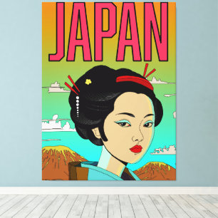 Be Beautiful Geisha Girl Canvas Print