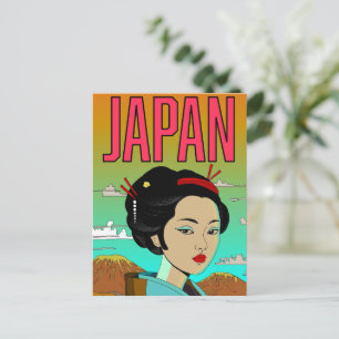Be Beautiful Geisha Girl Holiday Postcard